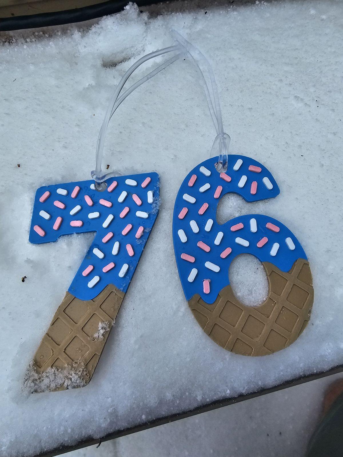 Ice Cream Bag Tag Swag - Number