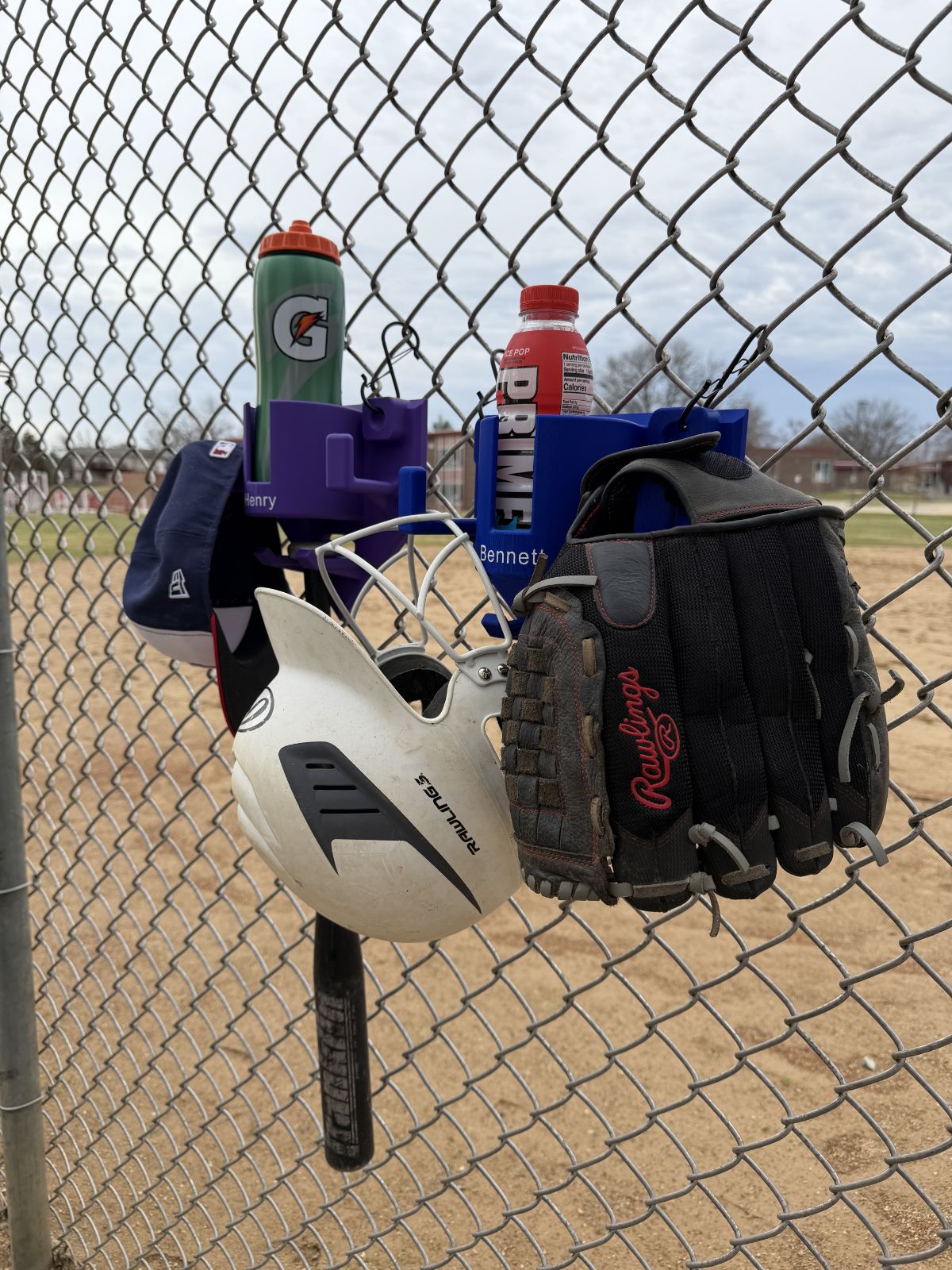 Ultimate Baseball/Softball Dugout Organizer / Gear Hanger WITH NAME