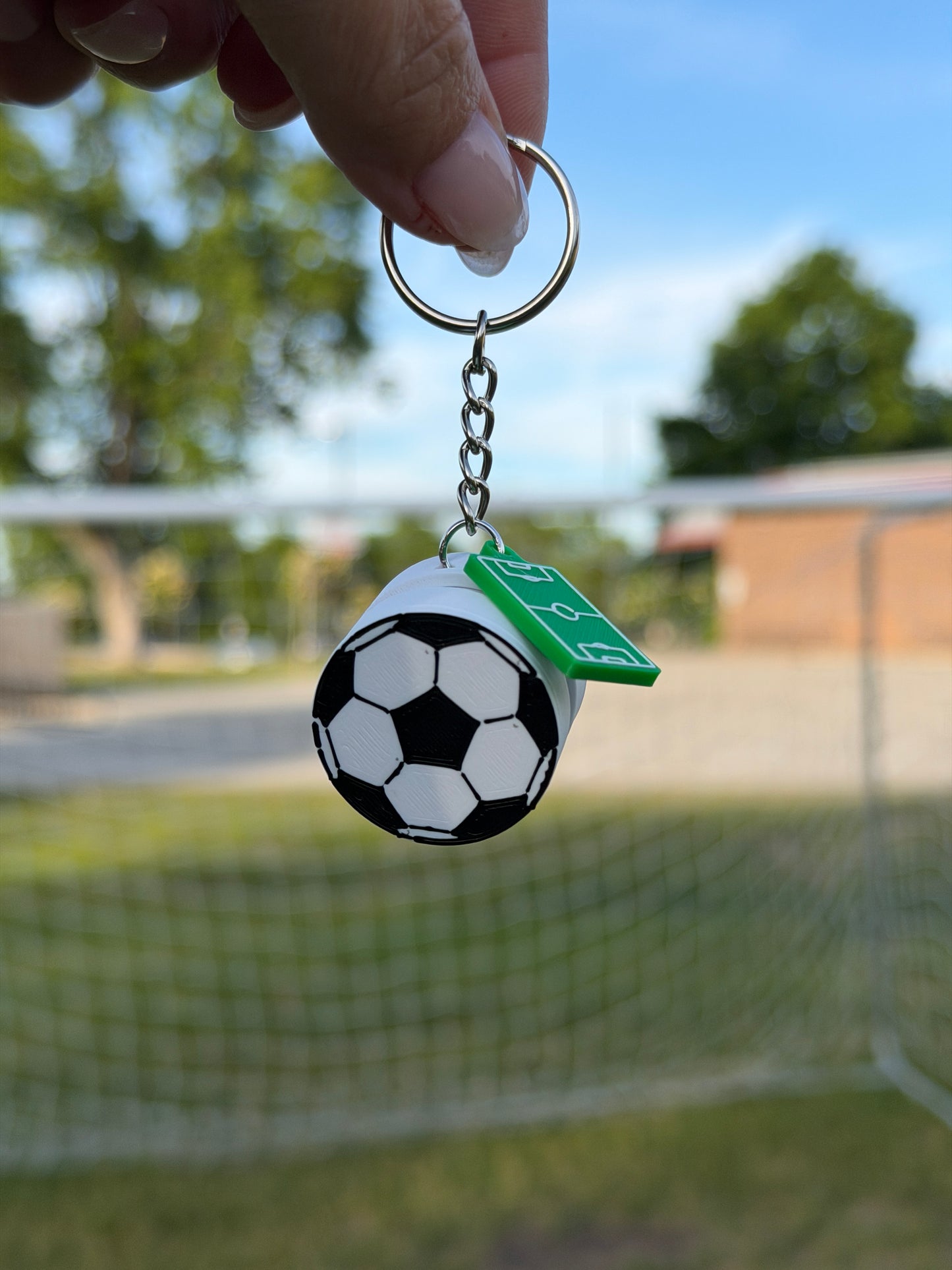 Soccer Ball Clicker Keychain