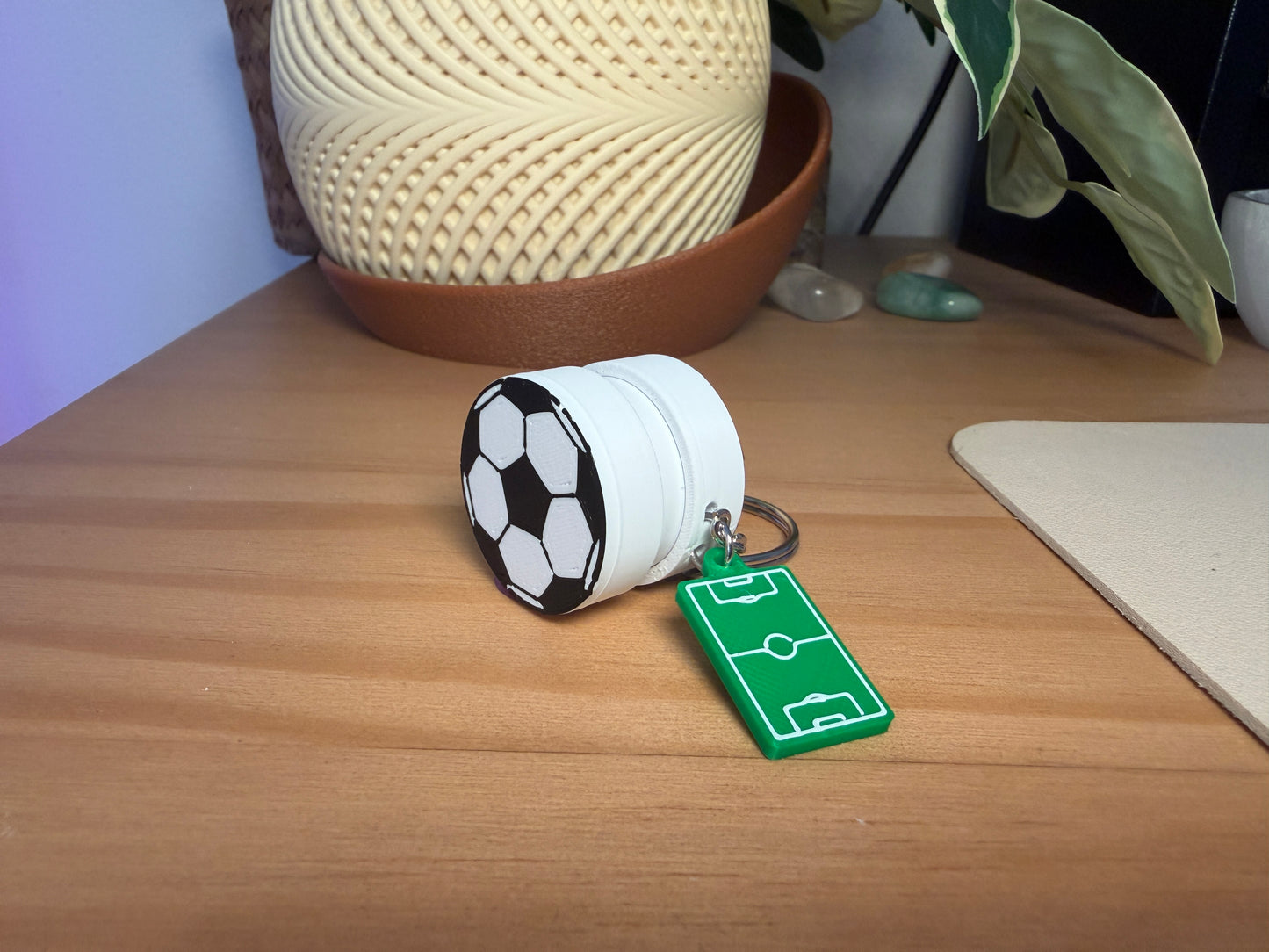Soccer Ball Clicker Keychain