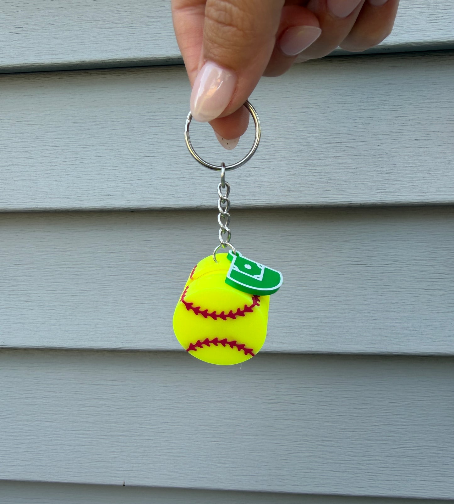 Softball Clicker Keychain