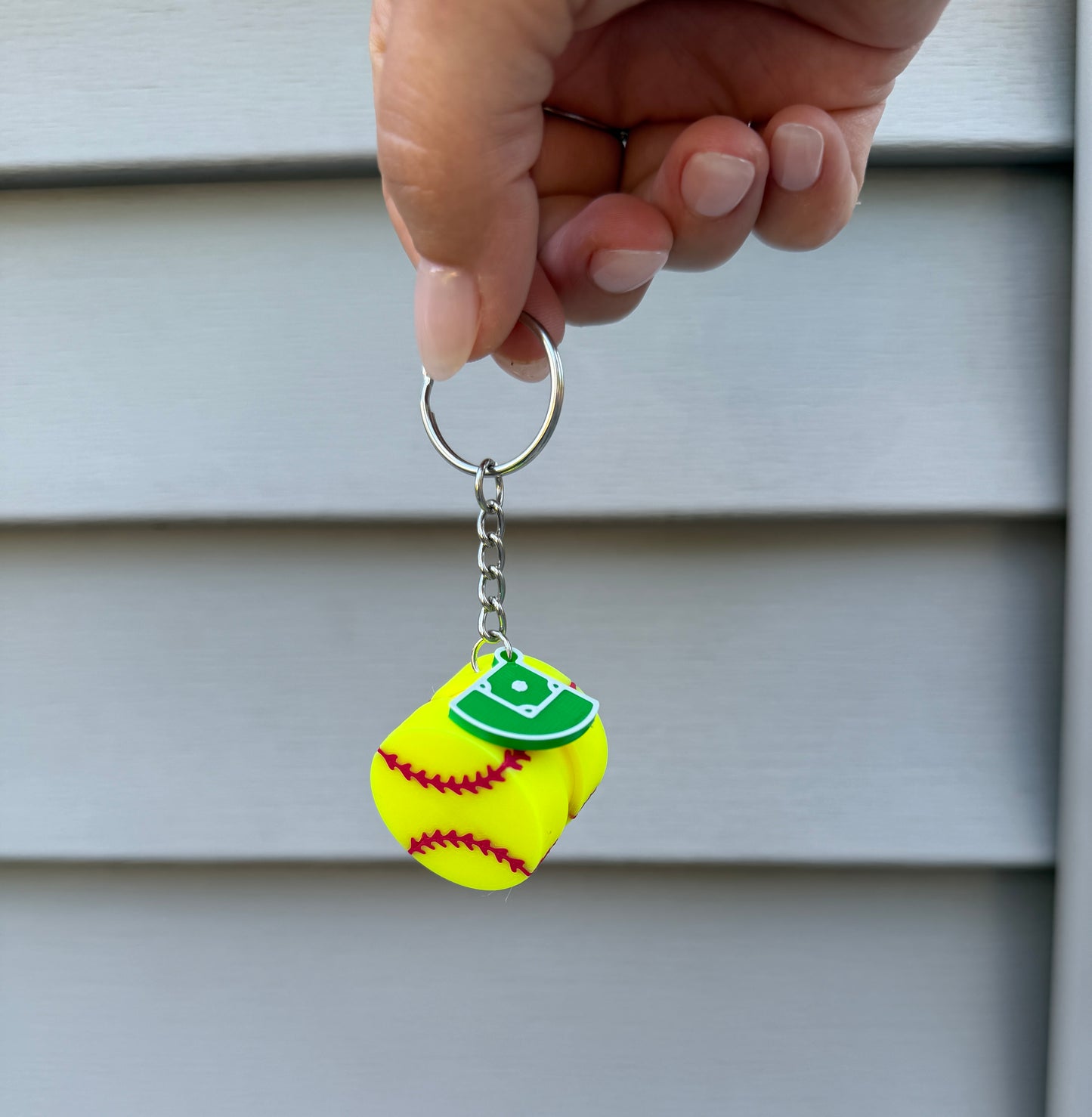 Softball Clicker Keychain