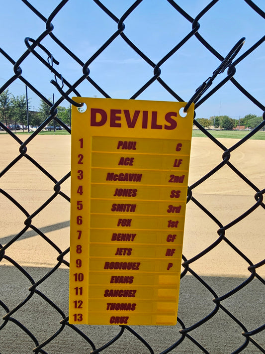 Team Roster Board